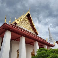 Photo taken at Wat Khrueawan Worawihan by สันติธร ย. on 6/15/2021