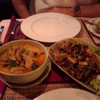 Photo taken at Lan Xang Thai Restaurant by Tina F. on 8/23/2013