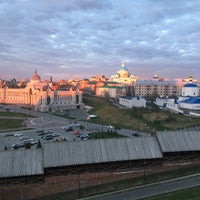 Photo taken at Круглая площадка на набережной с видом на Кремль by Julia A. on 4/30/2019