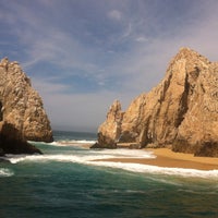 Photo taken at The Arch of Cabo San Lucas by Norma O. on 5/21/2013