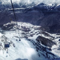 Photo taken at Rosa Khutor Ski Resort by Evgeniya D. on 3/3/2015