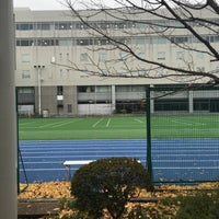 Photo taken at 昭和女子大学 人工芝グランド by Gen on 12/14/2015