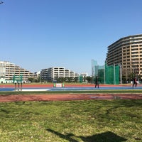 Photo taken at Nihon University Track and Field Stadium by Gen on 3/29/2016