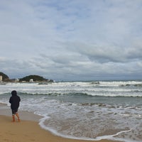 Photo taken at Songjeong Beach by jenney k. on 1/21/2024