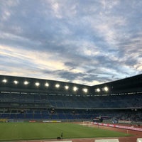 Photo taken at Nissan Stadium by kaori n. on 9/9/2018
