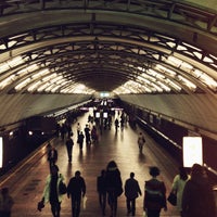 Photo taken at Metro Sadovaya by Yana T. on 5/9/2013