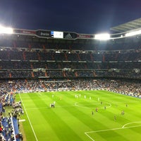 Photo taken at Santiago Bernabéu Stadium by Eduardo M. on 5/8/2013