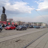 Photo taken at Остановка «Площадь 1905 года» by NaDiessa on 4/22/2013