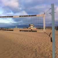 Photo taken at Venice Beach Volleyball Courts by Erik W. on 4/1/2013