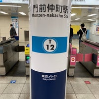 Photo taken at Monzen-nakacho Station by Juan O. on 3/28/2019