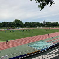 Photo taken at Musashino Municipal Athletic Stadium by Taikoya P. on 5/14/2022