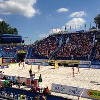 Photo taken at Prague Open - FIVB Swatch World Tour by Mark Š. on 5/25/2014