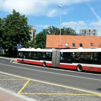 Photo taken at Michelská (tram, bus) by cenda m. on 6/14/2013