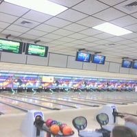 Photo taken at Buffaloe Lanes South Bowling Center by Jason S. on 9/21/2012