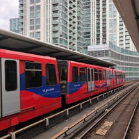 Photo taken at South Quay DLR Station by Aanastasia T. on 5/6/2019