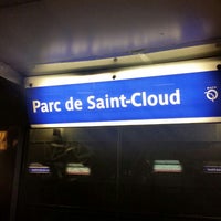 Photo taken at Station Parc de Saint-Cloud [T2] by Emmanuel on 11/19/2014