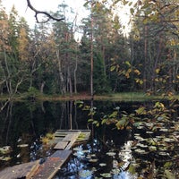 Photo taken at Kruunuvuorenlampi by Vesa S. on 10/14/2012