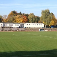 Photo taken at Preußenstadion (BFC Preußen) by Harry M. on 10/20/2012