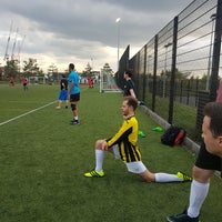 Photo taken at Chobham Academy Football Pitch by Mitchell M. on 6/13/2017