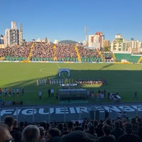Photo taken at Estádio Orlando Scarpelli by Luis Claudio U. on 5/12/2018