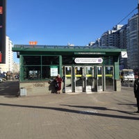 Photo taken at metro Komendantsky Prospekt by Сергей П. on 5/2/2013