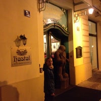 Photo taken at Hotel Haštal Prague Old Town by Alexey Z. on 3/16/2014