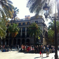 Photo taken at Plaça Reial by Josh™ ↙ on 4/22/2013