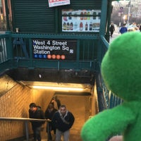 Photo taken at MTA Subway - W 4th Street/Washington Square (A/B/C/D/E/F/M) by Jeremias S. on 1/12/2016