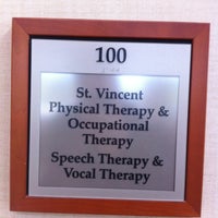Photo taken at St. Vincent Physical, Occupational, Speech and Voice Therapy by Pastor J. on 4/26/2013