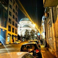 Photo taken at Cathedral of St. Sava by Gür K. on 2/16/2017