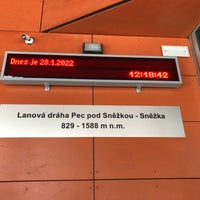 Photo taken at Lanová dráha Sněžka – dolní stanice by Jana M. on 1/28/2022
