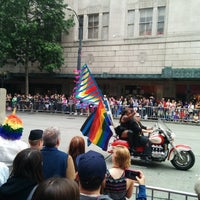 Photo taken at Seattle Pride Parade by Zach K. on 6/29/2014