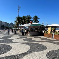 Photo taken at Calçadão de Copacabana by Steven A. on 7/6/2022