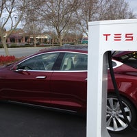 Photo taken at Tesla Supercharger by USK on 3/9/2013