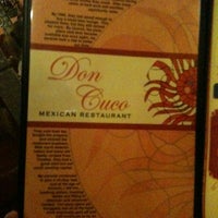 Photo taken at Don Cuco Mexican Restaurant by Carol C. on 10/8/2012