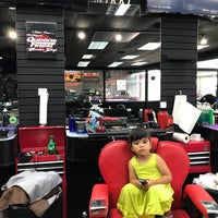 Photo taken at Queens Finest Barbershop by Stephanie A. on 8/13/2018