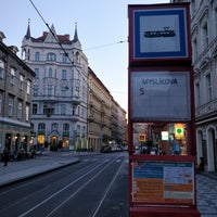 Photo taken at Myslíkova (tram) by Marek ;. on 8/4/2019