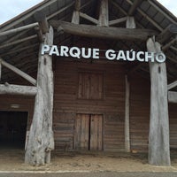 Photo taken at Parque Gaúcho by Jacqueline F. on 9/26/2015