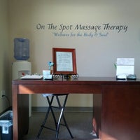Photo taken at On the Spot Massage Therapy by Jonn C. on 11/3/2012