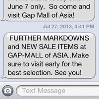 gap mall of asia