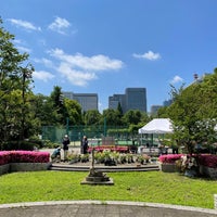 Photo taken at Hibiya Park Tennis Court by Hirokazu H. on 5/23/2022