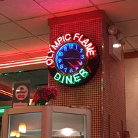 Photo taken at Olympic Flame Diner by Liz R. on 2/10/2016