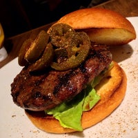 Photo taken at Gono burger &amp;amp; grill by Takanori M. on 1/17/2013