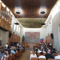 Photo taken at Velká aula Karolina by A F. on 7/25/2022