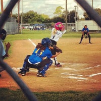 Photo taken at Bayland Park Little League by Tara T. on 10/6/2012