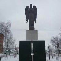 Photo taken at Памятник &amp;quot;Скорбящий ангел&amp;quot; by C on 3/26/2016