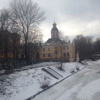 Photo taken at Монастырский мост by Оксана Н. on 2/8/2016