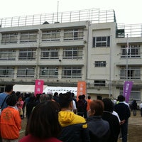 Photo taken at Hiroo Junior High School by Atsuko N. on 10/14/2012