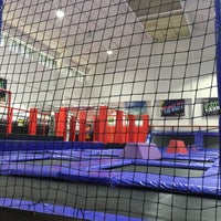 Photo taken at AMPED Trampoline Park by Phoebe C. on 3/25/2017