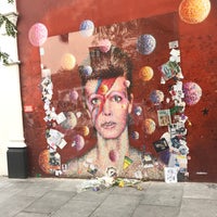 Photo taken at David Bowie Mural by Paul M. on 7/25/2017